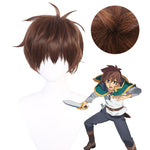 KonoSuba: God's Blessing on This Wonderful World! Satou Kazuma Brown Cosplay Wig