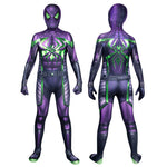 Marvel's Spider-Man Miles Morales Purple Reign Suit Kids Jumpsuits Cosplay Costume