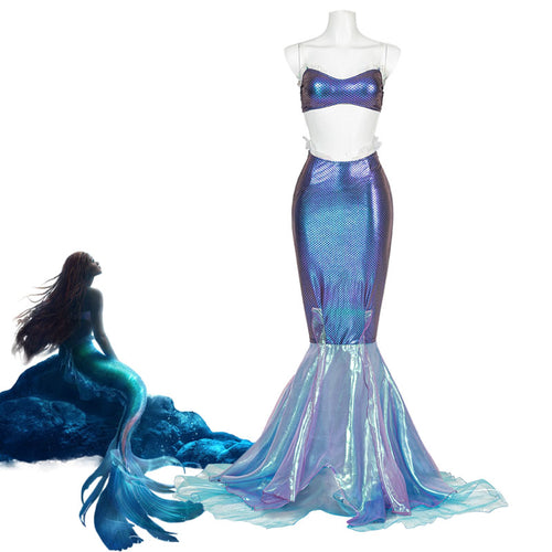 Disney Movie The Little Mermaid 2023 Ariel Cosplay Costumes