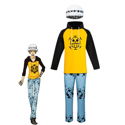 Anime One Piece Trafalgar D. Water Law Cosplay Costumes