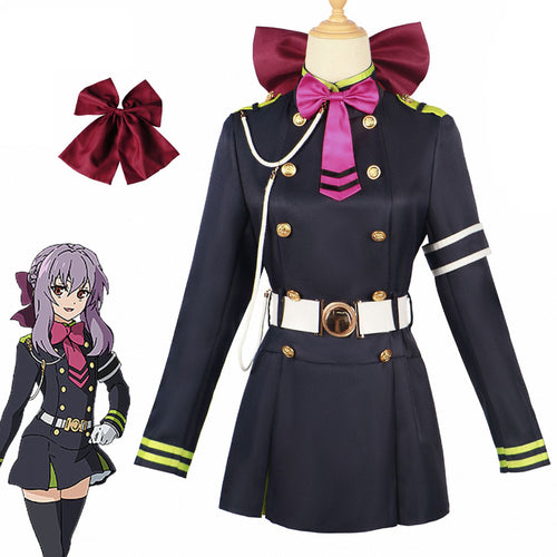 Seraph of the End Shinoa Hiiragi Cosplay Costumes