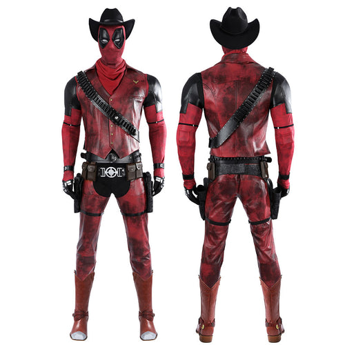 Deadpool 3 Wolverine and Deadpool Cowboypool Cosplay Costumes