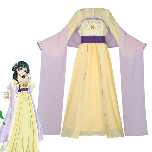 The Apothecary Diaries Season 2 MaoMao Yellow Dress Cosplay Costumes