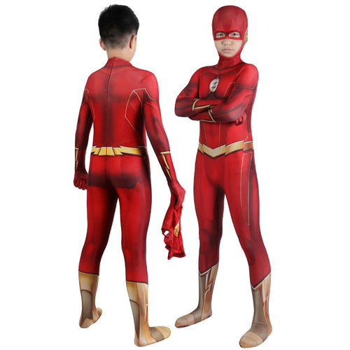 DC The Flash season 8 Barry Allen Kids Jumpsuit Cosplay Costumes