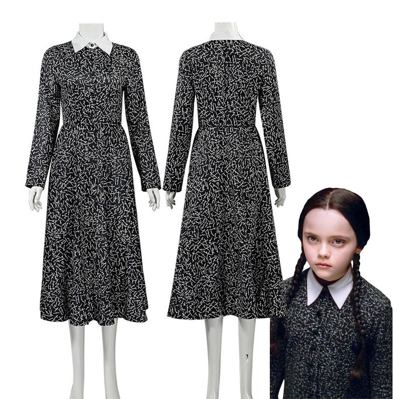 The Addams Family Wednesday Addams Christina Ricci Cosplay Costumes