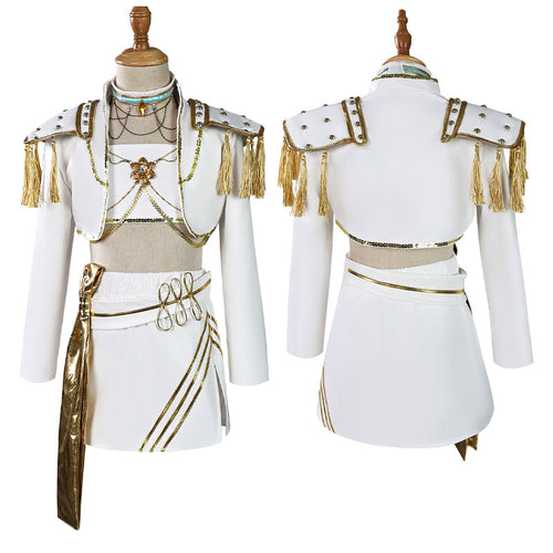 KPop Demon Hunters Mira Children's White Cosplay Costumes