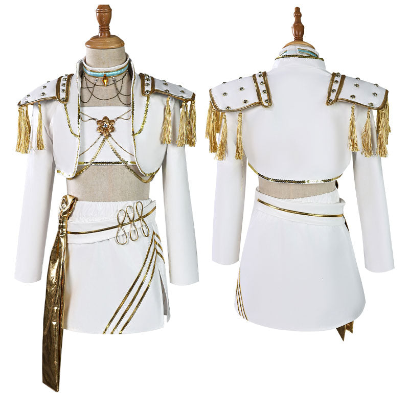 KPop Demon Hunters Mira Children's White Cosplay Costumes