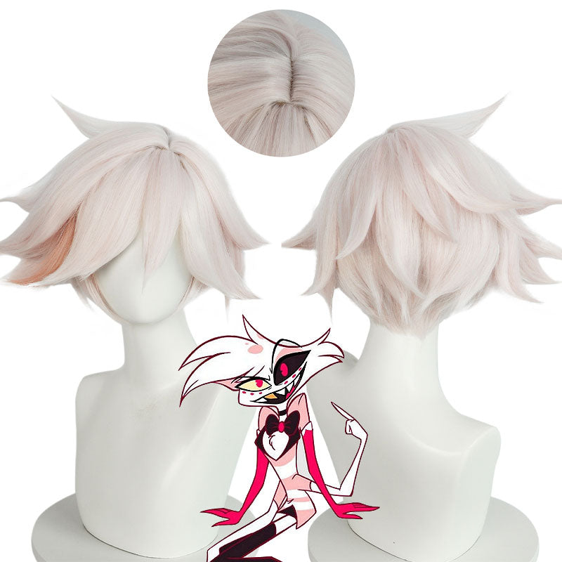 Hazbin Hotel Angel Dust Cosplay Wigs