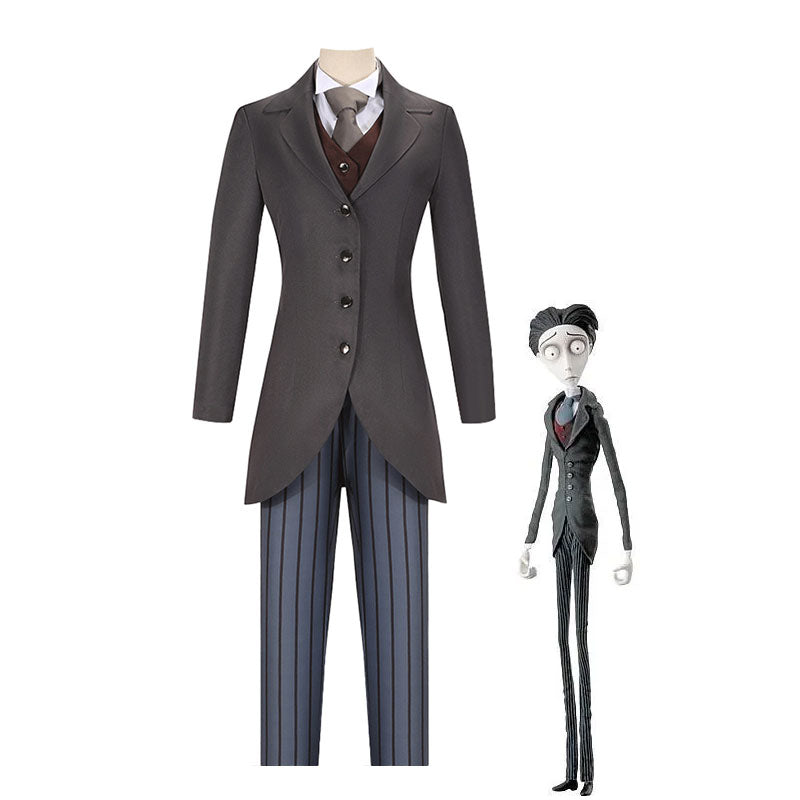 Tim Burton's Corpse Bride Victor Van Dort Cosplay Costumes