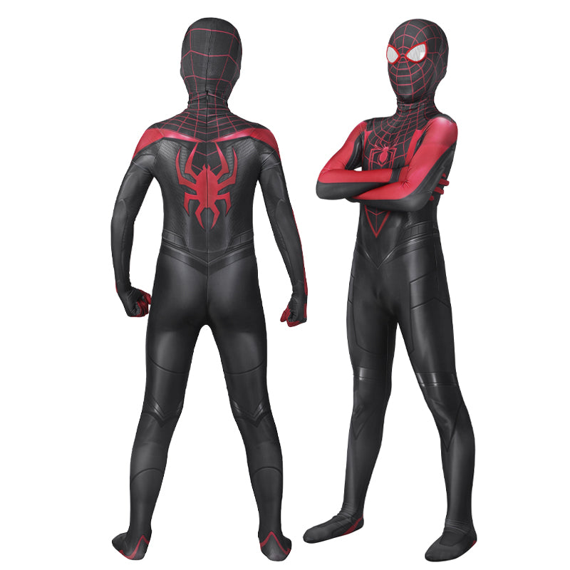 Spiderman PS5 2 Miles Morales Kids Jumpsuit Cosplay Costumes