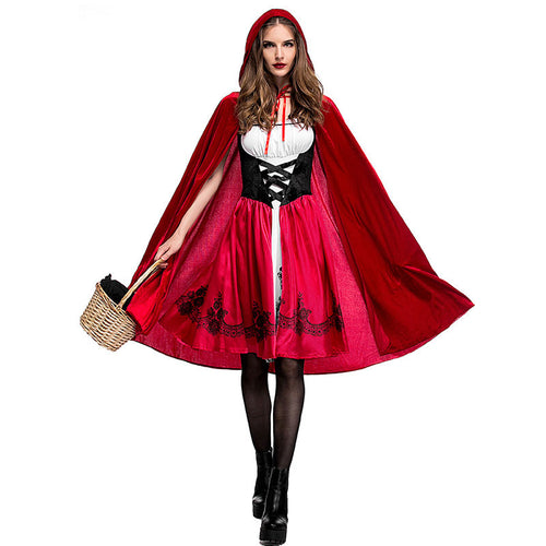 Halloween Little Red Riding Hood Cloak Cosplay Costumes