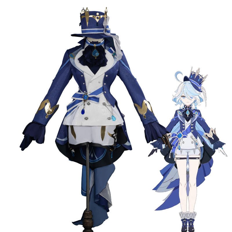 Game Genshin Impact Hydro Archon Focalors Cosplay Costumes