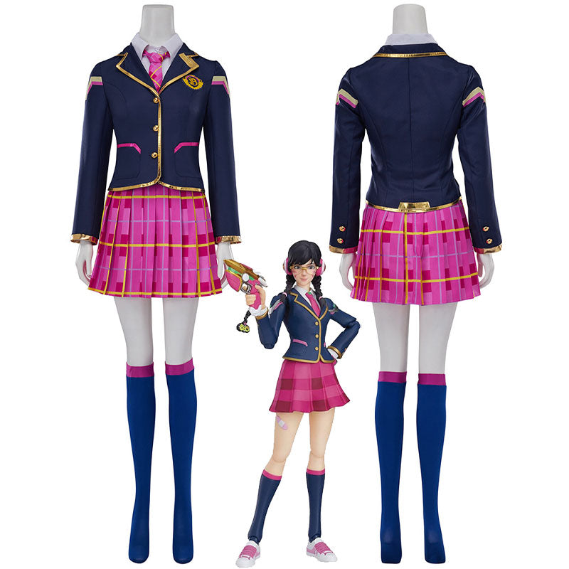 Overwatch  DVa Hana Song Academy Skin Cosplay Costumes