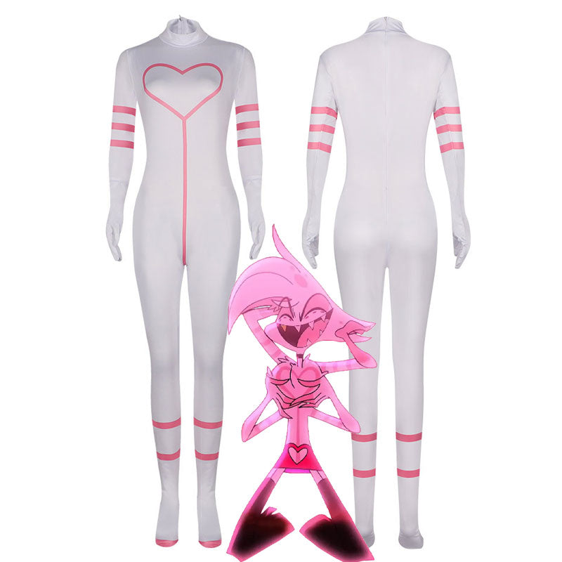 Hazbin Hotel Angel Jumpsuit Cosplay Costume