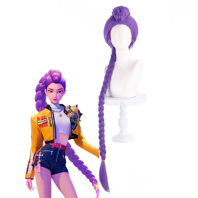 Peluca Larga Para Cosplay De Demon Hunter - Ideal Para Fiestas De Halloween, Carnaval Y Disfraces Infantiles