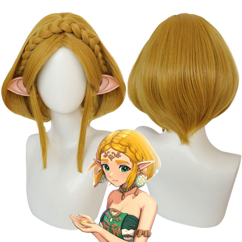 Game The Legend of Zelda: Tears of The Kingdom Princess Zelda Cosplay Wig