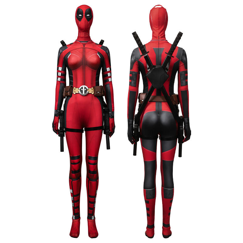 Movie Deadpool 3 Lady Deadpool Jumpsuits Cosplay Costumes