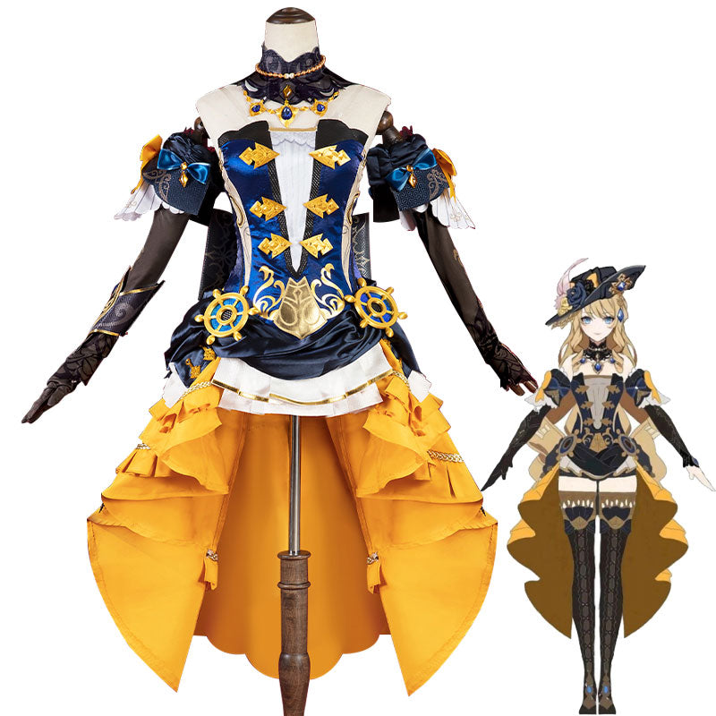 Game Genshin Impact Navia Cosplay Costume