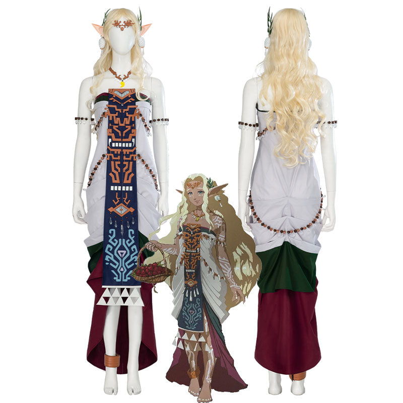 The Legend of Zelda: Tears of the Kingdom Queen Sonia Cosplay Costumes