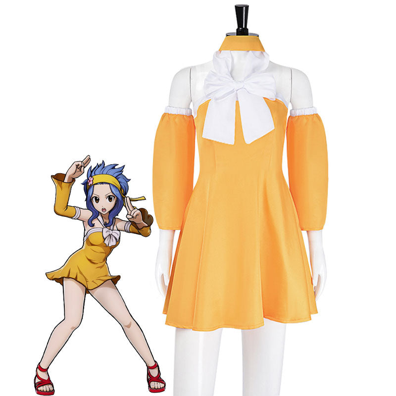 Anime Fairy Tail Levy McGarden Cosplay Costumes