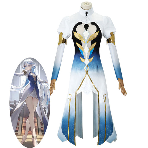Genshin Impact Focalors God of Justice Cosplay Costumes