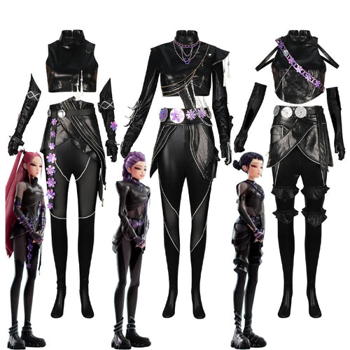 Kpop Demon Hunters Mira Rumi Zoey Combat Suit Cosplay Costume