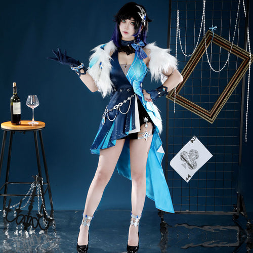 Genshin Impact Yelan Tranquil Banquet Outfit Cosplay Costumes