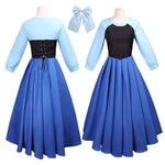 The Little Mermaid Ariel Blue Dress Cosplay Costume