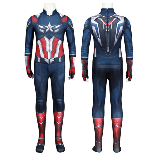 Captain America: Brave New World Captain America Kids Jumpsuit Cosplay Costumes