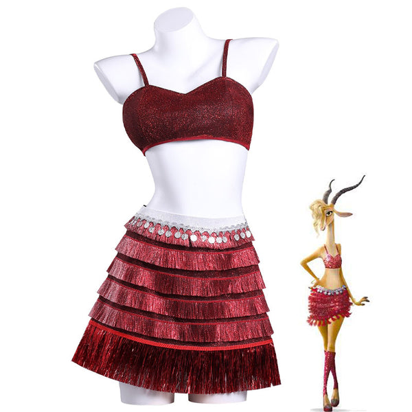 Gazelle Shakira Polyester | Movie Disney Zootopia 2 Costume Cosplay Clans