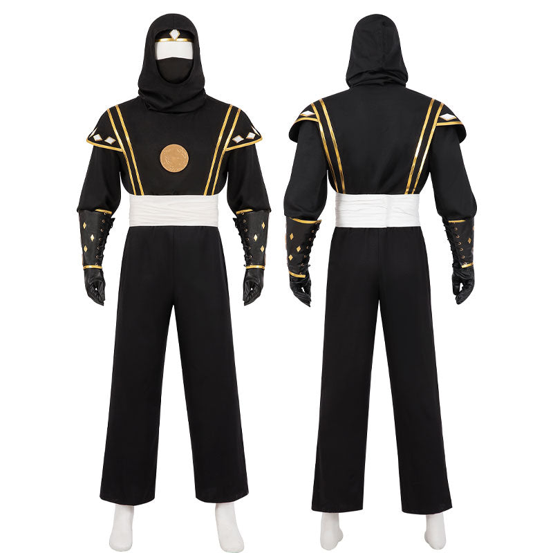 Mighty Morphin Power Rangers Black Ninja Ranger Cosplay Costumes