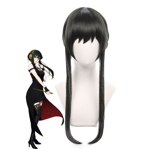 Anime SPY×FAMILY Yor Forger Black Cosplay Wigs