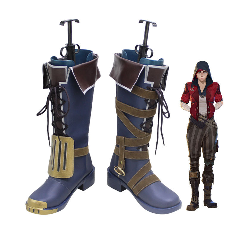 LOL Arcane Vi Cosplay Shoes