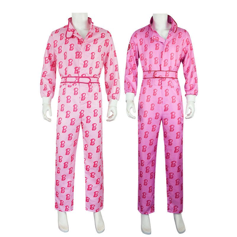 Barbie Movie 2023 Ken Pink Onesies Cosplay Costumes