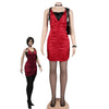 Resident Evil 4 Ada Wong Red Dress Cosplay Costumes