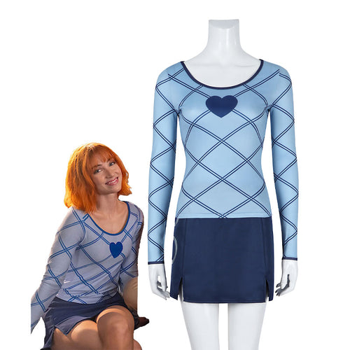 One Piece Live Action Season 2 Nami Blue Cosplay Costumes