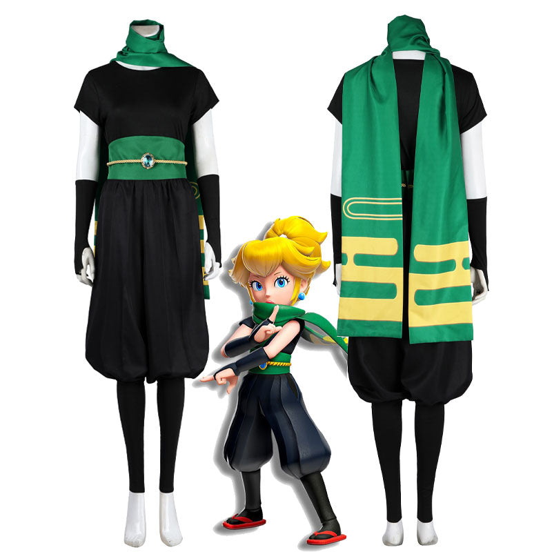 Princess Peach Showtime Ninja Peach Cosplay Costumes