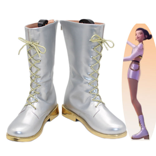 KPop Demon Hunters Zoey White Stage Cosplay Shoes