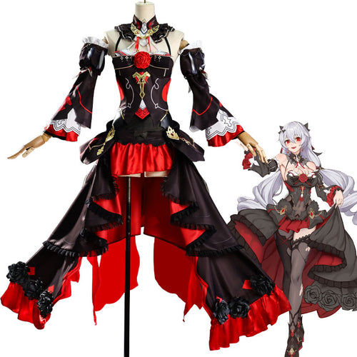 Honkai Impact 3rd Theresa Apocalypse Lunar Vow: Crimson Love Cosplay Costumes