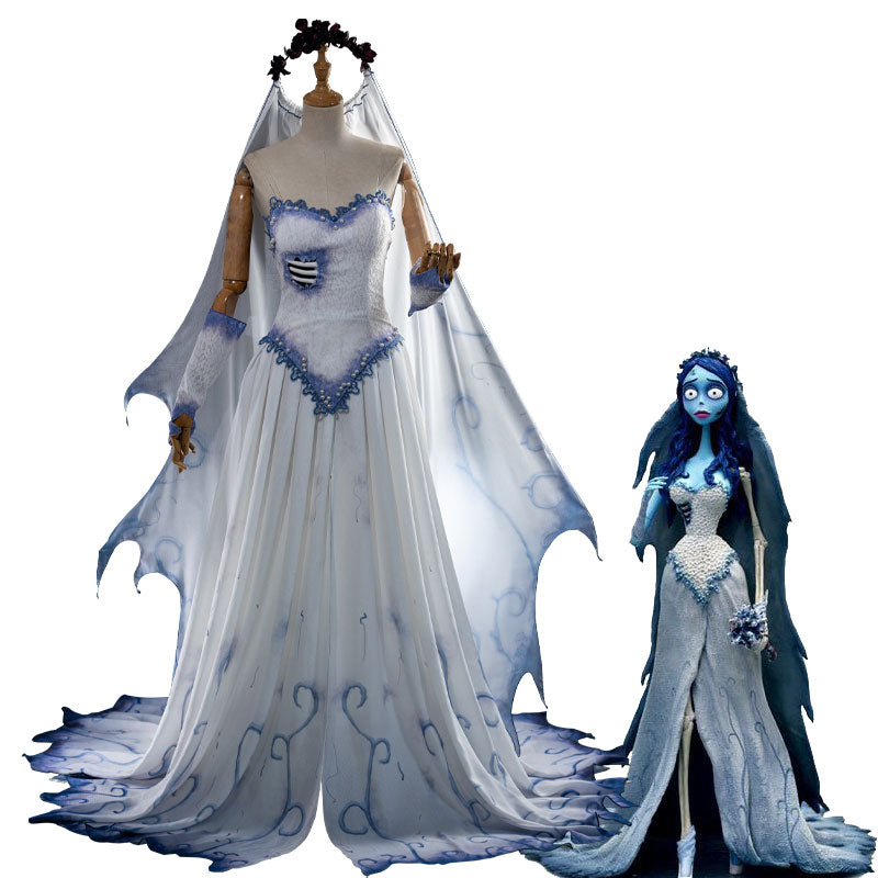 Shop Tim Burton's Corpse Bride Emily Wedding Dress Cosplay Costumes