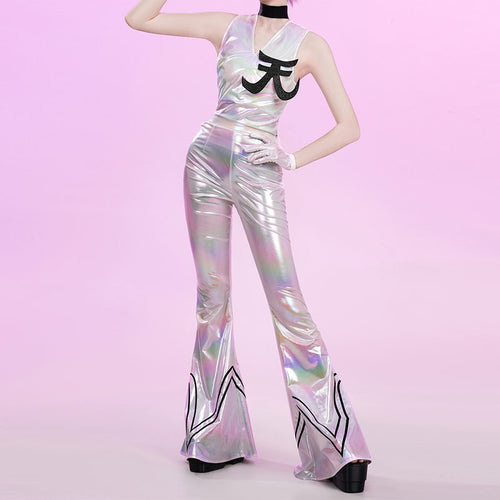 New Panty & Stocking with Garterbelt Polyester Silver Cosplay Costumes