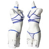 Marvel Rivals Psylocke Blue and White Swimsuit Cosplay Costumes