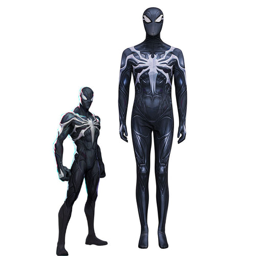 Marvel Rivals Spider Man Black Suit Cosplay Costumes