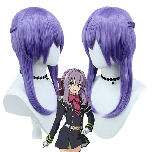 Anime Seraph of the End Shinoa Hiiragi Cosplay Wig