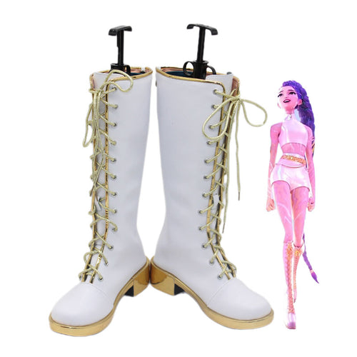 KPop Demon Hunters Rumi White Stage Cosplay Shoes