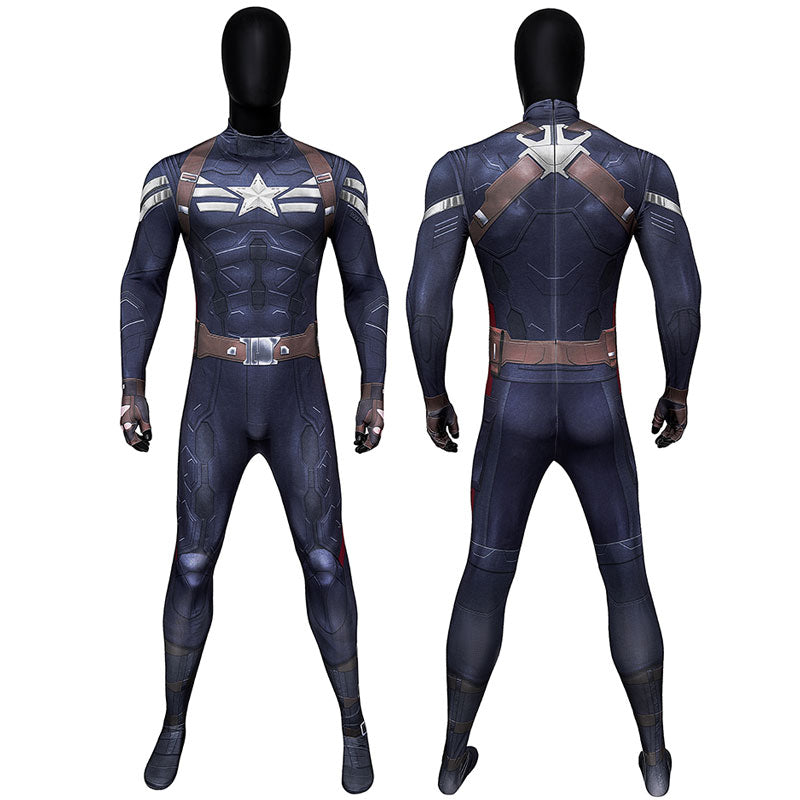 Captain America: The Winter Soldier Steve Rogers Captain America Jumps Cosplay Clans Captain America: The Winter Soldier Steve Rogers Captain America Jumps Cosplay Clans
