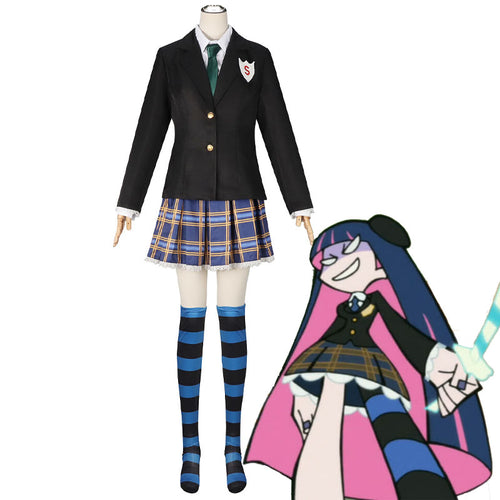 Panty And Stocking with Garterbelt Stocking School Uniform Cosplay Costume