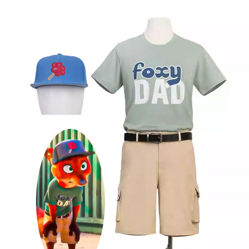 Disney Zootopia 2 Nick Wilde T-Shirt Cosplay Costumes