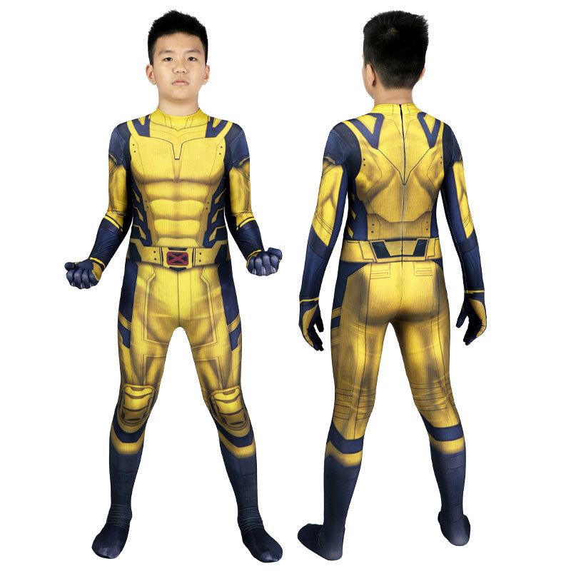 Deadpool 3 Wolverine Kids Jumpsuits Cosplay Costume