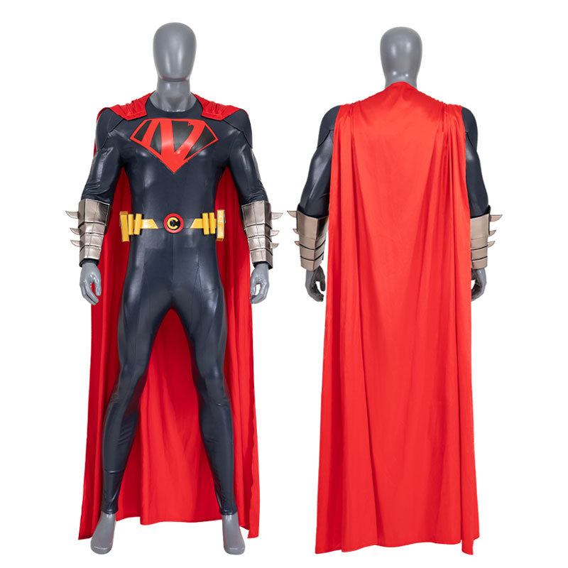 Superman: Man of Steel Cosplay Costume Jumpsuit Cloak Outfits Hallowee